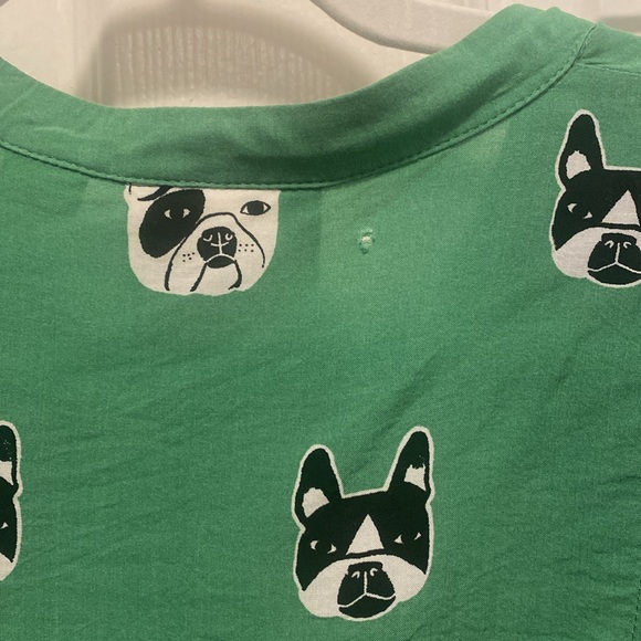 Maeve French Bulldog Top Anthropologie - Picture 4 of 4